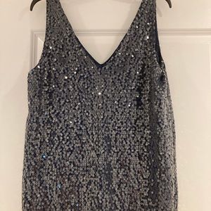 RACHEL ROY BLUE SEQUINED TOP